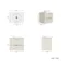 Cadiz Fluted Linen White Wall Hung Drawer Vanity with Marble Top & Nevis Basin 600mm - Chrome Handles