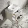 Cadiz Fluted Linen White Wall Hung Drawer Vanity with Marble Top & Reno Basin 600mm - Chrome Handles