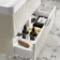 Cadiz Fluted Linen White Wall Hung Basin Drawer Vanity 800mm - Chrome Handles