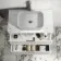 Cadiz Fluted Linen White Wall Hung Drawer Vanity with Marble Top 800mm (Excludes Basin) - Chrome Handles