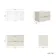Cadiz Fluted Linen White Wall Hung Drawer Vanity with Marble Top 800mm (Excludes Basin) - Chrome Handles