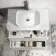 Cadiz Fluted Linen White Wall Hung Drawer Vanity with Marble Top & Reno Basin 800mm - Chrome Handles