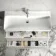 Cadiz Fluted Linen White Wall Hung Basin Drawer Vanity 1000mm - Chrome Handles
