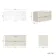 Cadiz Fluted Linen White Wall Hung Drawer Vanity with Marble Top 1000mm (Excludes Basin) - Chrome Handles