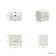 Cadiz Fluted Linen White Wall Hung Basin Drawer Vanity 600mm - Brushed Brass Accents