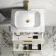 Cadiz Fluted Linen White Wall Hung Drawer Vanity with Marble Top & Marin Basin 600mm - Brushed Brass Accents
