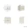 Cadiz Fluted Linen White Wall Hung Drawer Vanity with Marble Top & Marin Basin 600mm - Brushed Brass Accents