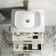 Cadiz Fluted Linen White Wall Hung Drawer Vanity with Marble Top & Reno Basin 600mm - Brushed Brass Accents