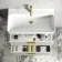 Cadiz Fluted Linen White Wall Hung Basin Drawer Vanity 800mm - Brushed Brass Accents