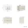 Cadiz Fluted Linen White Wall Hung Drawer Vanity with Marble Top & Marin Basin 800mm - Brushed Brass Accents