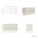 Cadiz Fluted Linen White Wall Hung Drawer Vanity with Marble Top 1000mm (Excludes Basin) - Brushed Brass Accents