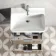 Cadiz Fluted Apex Oak Wall Hung Basin Drawer Vanity 600mm - Chrome Handles