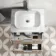 Cadiz Fluted Apex Oak Wall Hung Drawer Vanity with Marble Top & Marin Basin 600mm - Chrome Handles