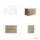 Cadiz Fluted Apex Oak Wall Hung Drawer Vanity with Marble Top 800mm (Excludes Basin) - Chrome Handles