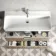 Cadiz Fluted Apex Oak Wall Hung Basin Drawer Vanity 1000mm - Chrome Handles