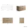 Cadiz Fluted Apex Oak Wall Hung Drawer Vanity with Marble Top 1000mm (Excludes Basin) - Chrome Handles