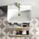 Cadiz Fluted Apex Oak Wall Hung Basin Drawer Vanity 600mm - Brushed Brass Accents