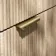 Cadiz Fluted Apex Oak Wall Hung Basin Drawer Vanity 600mm - Brushed Brass Accents