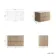 Cadiz Fluted Apex Oak Wall Hung Drawer Vanity with Marble Top 800mm (Excludes Basin) - Brushed Brass Accents