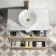 Cadiz Fluted Apex Oak Wall Hung Drawer Vanity with Marble Top & Nevis Basin 800mm - Brushed Brass Accents