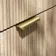 Cadiz Fluted Apex Oak Double Wall Hung Drawer Vanity with Marble Top 1200mm (Excludes Basin) - Brushed Brass Accents