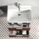 Cadiz Fluted Apex Walnut Wall Hung Basin Drawer Vanity 600mm - Chrome Handles