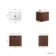 Cadiz Fluted Apex Walnut Wall Hung Drawer Vanity with Marble Top & Reno Basin 600mm - Chrome Handles