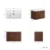 Cadiz Fluted Apex Walnut Wall Hung Basin Drawer Vanity 800mm - Chrome Handles
