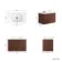 Cadiz Fluted Apex Walnut Wall Hung Drawer Vanity with Marble Top & Reno Basin 800mm - Chrome Handles