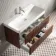 Cadiz Fluted Apex Walnut Wall Hung Basin Drawer Vanity 1000mm - Chrome Handles