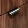 Cadiz Fluted Apex Walnut Wall Hung Drawer Vanity with Marble Top 1000mm (Excludes Basin) - Chrome Handles