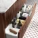 Cadiz Fluted Apex Walnut Wall Hung Drawer Vanity with Marble Top & Marin Basin 1000mm - Chrome Handles