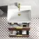 Cadiz Fluted Apex Walnut Wall Hung Basin Drawer Vanity 600mm - Brushed Brass Accents
