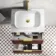 Cadiz Fluted Apex Walnut Wall Hung Drawer Vanity with Marble Top & Marin Basin 600mm - Brushed Brass Accents