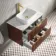 Cadiz Fluted Apex Walnut Wall Hung Drawer Vanity with Marble Top & Marin Basin 800mm - Brushed Brass Accents