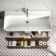Cadiz Fluted Apex Walnut Wall Hung Basin Drawer Vanity 1000mm - Brushed Brass Accents