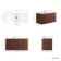 Cadiz Fluted Apex Walnut Wall Hung Drawer Vanity with Marble Top & Nevis Basin 1000mm - Brushed Brass Accents