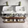 Cadiz Fluted Apex Walnut Double Wall Hung Drawer Vanity with Marble Top & Marin Basin 1200mm - Brushed Brass Accents