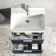 Cadiz Fluted Navy Blue Wall Hung Basin Drawer Vanity 600mm - Chrome Handles
