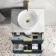 Cadiz Fluted Navy Blue Wall Hung Drawer Vanity with Marble Top & Nevis Basin 600mm - Brushed Brass Accents