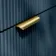 Cadiz Fluted Navy Blue Wall Hung Drawer Vanity with Marble Top 800mm (Excludes Basin) - Brushed Brass Accents