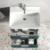 Cadiz Fluted Mystic Green Wall Hung Basin Drawer Vanity 600mm - Chrome Handles