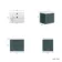 Cadiz Fluted Mystic Green Wall Hung Basin Drawer Vanity 600mm - Chrome Handles