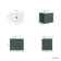 Cadiz Fluted Mystic Green Wall Hung Drawer Vanity with Marble Top & Nevis Basin 600mm - Chrome Handles
