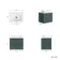 Cadiz Fluted Mystic Green Wall Hung Drawer Vanity with Marble Top & Reno Basin 600mm - Chrome Handles