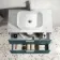 Cadiz Fluted Mystic Green Wall Hung Drawer Vanity with Marble Top & Marin Basin 800mm - Chrome Handles