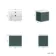 Cadiz Fluted Mystic Green Wall Hung Basin Drawer Vanity 600mm - Brushed Brass Accents