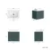 Cadiz Fluted Mystic Green Wall Hung Drawer Vanity with Marble Top & Marin Basin 600mm - Brushed Brass Accents