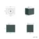 Cadiz Fluted Mystic Green Wall Hung Drawer Vanity with Marble Top & Nevis Basin 600mm - Brushed Brass Accents