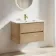 Jerez Country Oak Wall Hung Basin Drawer Vanity 800mm